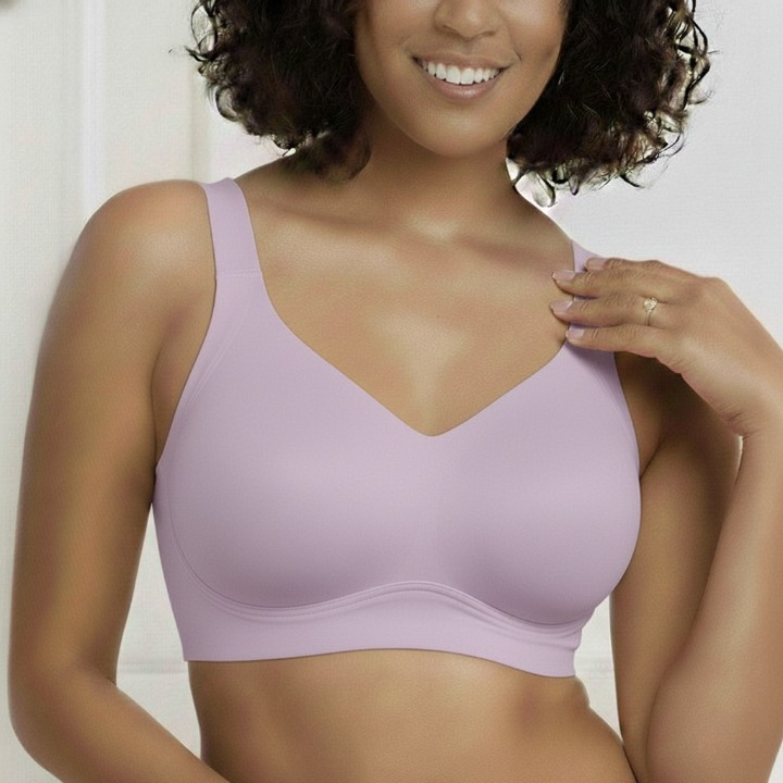 CloudComfort Women Jelly Bras Wirefree Full Coverage No Underwire Everyday Bras Comfortable Wireless Padded Tshirt Bra