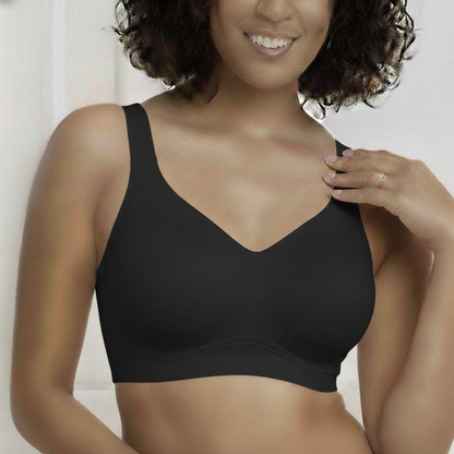 CloudComfort Women Jelly Bras Wirefree Full Coverage No Underwire Everyday Bras Comfortable Wireless Padded Tshirt Bra